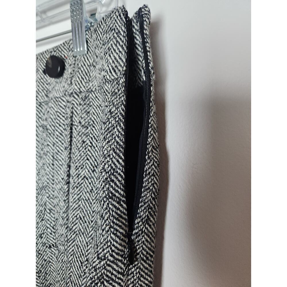 Ann Taylor wool blend high waisted cropped wide leg trouser sz 12P dark Academia - Picture 6 of 12